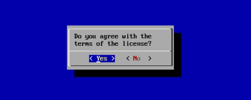 Accept the licenses